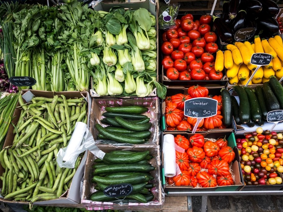 Produce, graded before dispatch